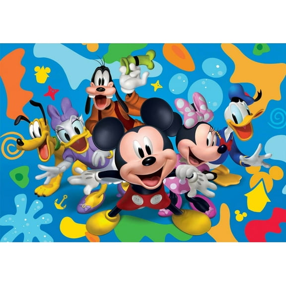 Cartoon Mouse Backdrop 1st 2nd Birthday Red Mouse Theme Party Photography Backdrop Shower Cake Table Decoration Background