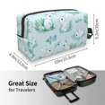 thumbnail image 3 of Uemuo Rabbit And Dragonfly Pattern Portable Toiletry Bags with Handle, Waterproof travel Make up Bags for Women, Large Capacity Travel Cosmetic Bags, 3 of 9