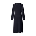 thumbnail image 4 of BRGZLK Winter Sweater Dresses for Women Trendy VNeck Solid Color Warm Cozy Casual Long Dress Button Down Side Slit Maxi Dress Black 2XL, 4 of 8