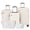 WHITE, variant on Hardside Luggage Sets 5 Piece, Hardshell Suitcase with TSA Lock Spinner Wheel and Travel Duffle Bag.GREEN