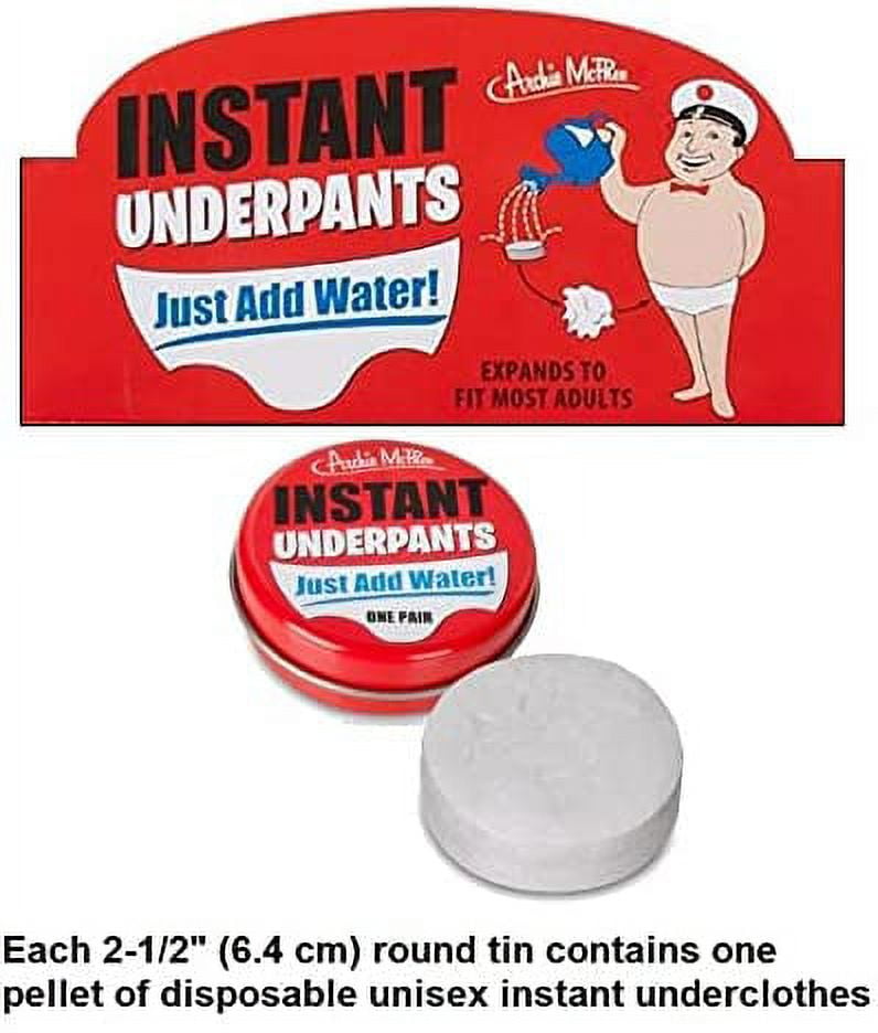 Instant Underpants 2pcs Tin Can  Compressed Disposable Unisex