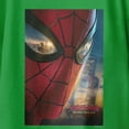 thumbnail image 3 of Marvel Spider-Man Brand New Day Youth Close Up Eye City Poster T-Shirt (Irish Green, XS-XL), 3 of 4