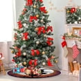 thumbnail image 4 of FMSHPON Happy Halloween Xmas Christmas Tree Skirt Stand Mat for Holiday Party Decoration Indoor Outdoor 36 inches, 4 of 6