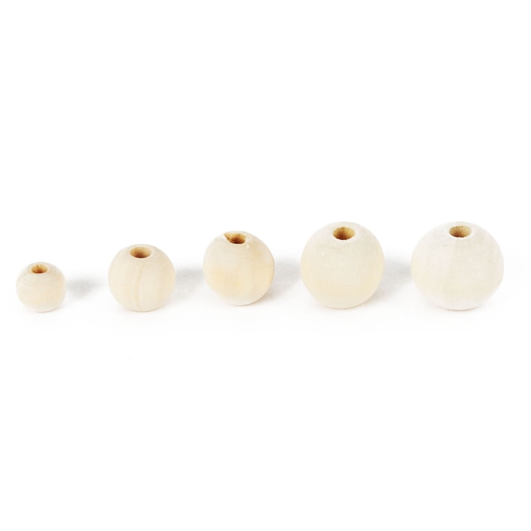 CousinDIY Natural Wood Bead Bulk Assortment 800-Piece photo 4