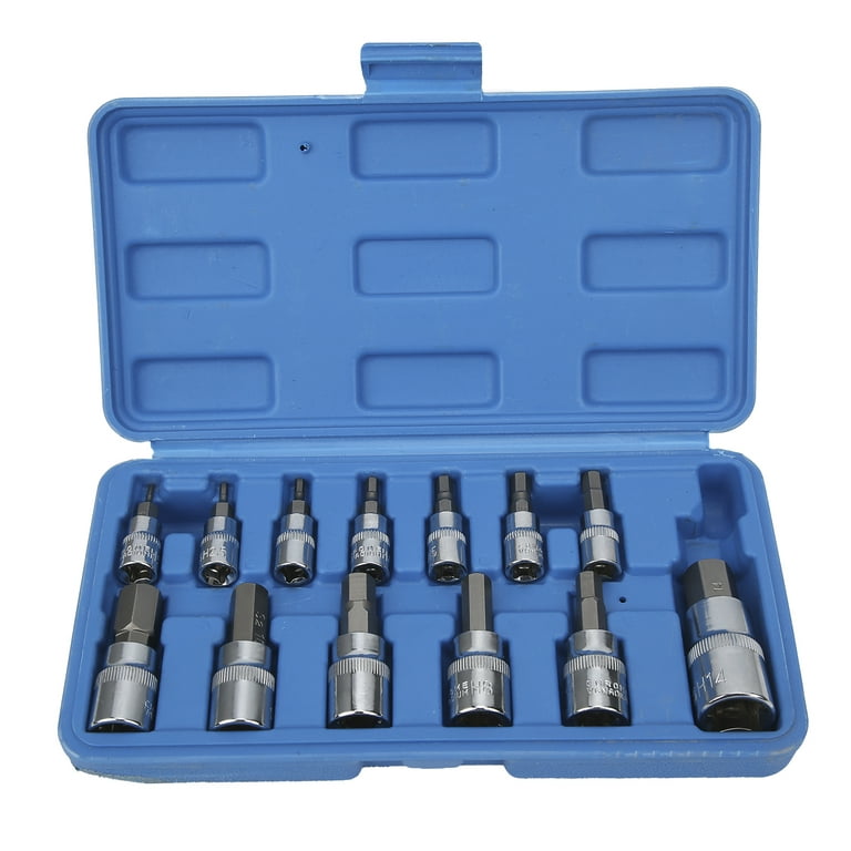Socket Set, Wrench Hex Bit Accurate Chamfer Rust And Corrosion