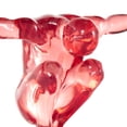thumbnail image 5 of 19" x 13" Pink Resin Tinted Posing People Sculpture, by DecMode, 5 of 9