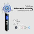 thumbnail image 3 of Face Scrubber Exfoliator with LCD Screen,Rechargeable Facial Cleansing Brush IPX7 Waterproof 3 in 1 Blackhead Remover Vacuum for Exfoliating,Massaging and Deep Pore Cleansing, 3 of 7