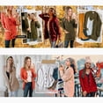 thumbnail image 4 of PRETTYGARDEN Women's Open Front Cardigan Sweaters Fall Fashion Button Down Cable Knit Chunky Winter Outerwear Coats, 4 of 10