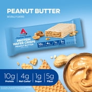 Atkins Snack, Protein Crisp Wafer, Peanut Butter, 10g of Protein, 5 Count