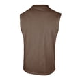 thumbnail image 6 of DPTALR Men's Casual Fashion Solid Color Round Neck Sleeveless Tank Top,Brown, M, 6 of 6