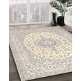 thumbnail image 2 of Ahgly Company Indoor Square Traditional Rosy Brown Pink Medallion Area Rugs, 4' Square, 2 of 6