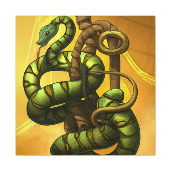 Victorian Green Python Dream - Canvas