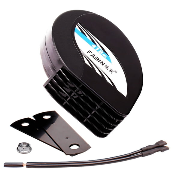 FARBIN Waterproof Single Horn 12V Car Horn Low Tone 410HZ Electric Horn for Motorcycle RV MPV Van Electric scooter Electric mopeds