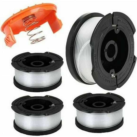 Universal Nylon Line Spool Replacement for A6481, A6485, AF-100 Trimmers - 9.1m x 1.65mm, 4 Pack