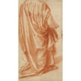 thumbnail image 3 of Andrea del Sarto 15x24 Black Modern Framed Museum Art Print Titled - Drapery Study (1517), 3 of 5