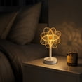 thumbnail image 6 of Small Table Lamp Flower Shaped Usb Powered Decorative Bedroom Night Light, 6 of 7