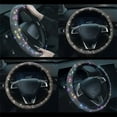 thumbnail image 6 of Crazyview Crystal Bling Rhinestone Car Steering Wheel Cover Universal fit 37 38cm Car SUV, 6 of 6