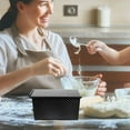 thumbnail image 4 of NIYANGLE 2Pcs Baking Dish With Lid Nonstick Coating Wavy Pattern For Home Users, 4 of 4