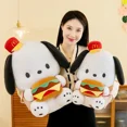 thumbnail image 3 of Serie Pochacco de Sanrio, peluche de hamburguesa Pochacco de 52 cm, muñeco de peluche de cachorro, decoración del hogar, juguetes para niños, regalo de cumpleaños y vacaciones, 3 of 4