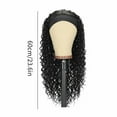 thumbnail image 5 of WEIWEIGG Black Wig for Women, Long Curly Wavy Wig with Middle Part, Glueless Lace Front, Heat-Resistant Wig for Costume Daily Use, 5 of 8