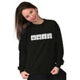 thumbnail image 3 of Genius Periodic Table Science Nerd Unisex Plus Fleece Graphic Sweatshirt Brisco Brands 2X, 3 of 5