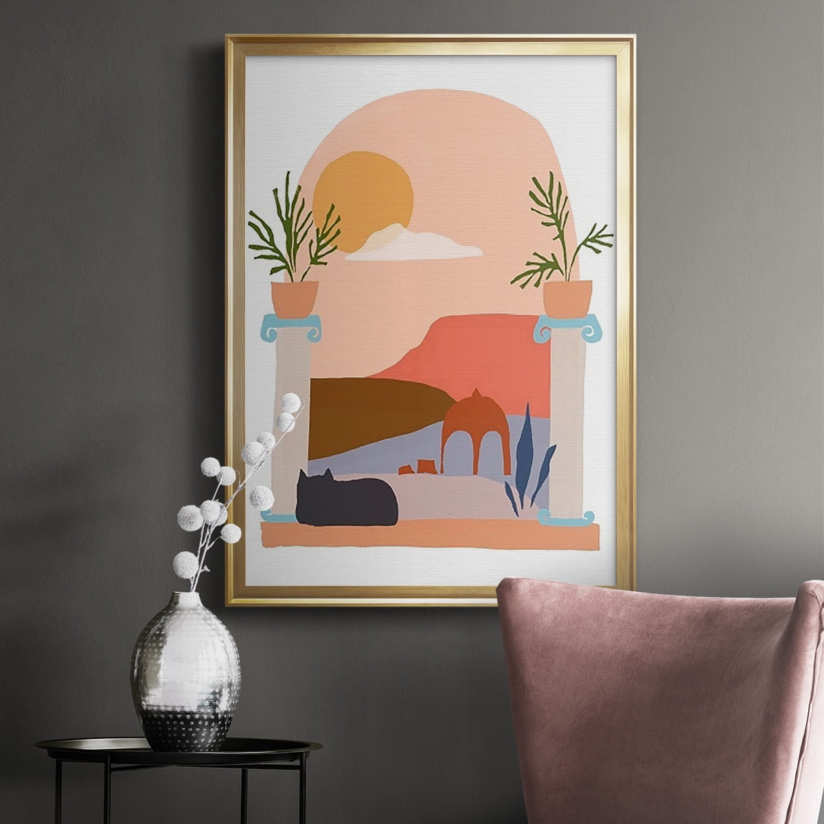 Paper Scene IV Premium Framed Print - Ready to Hang