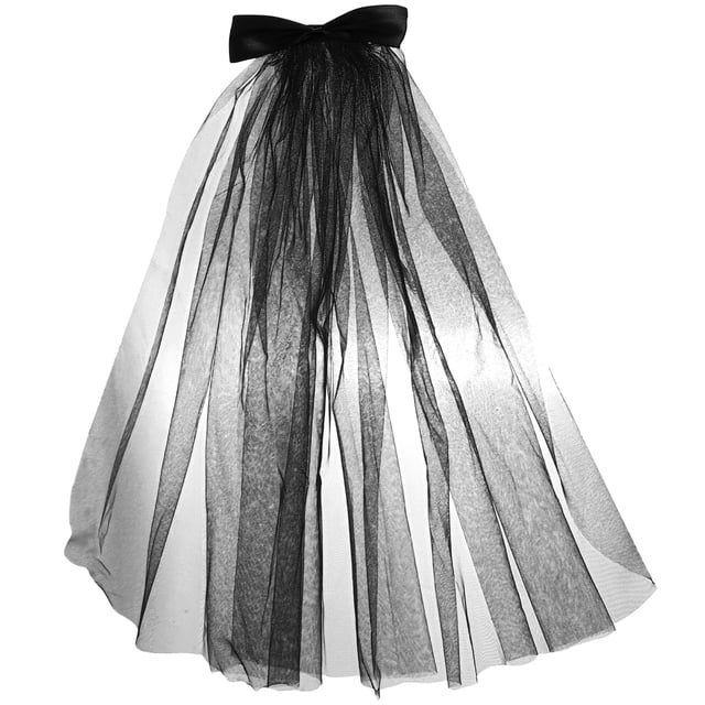 Voile d'Halloween avec Clip, Voile Gothique, Accessoire pour Cheveux de Femmes