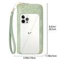 thumbnail image 3 of GAEKEAO Women’s Wristlet Wallet Rfid Blocking Leather Zip Around Wallet with Large Capacity Card Slots and ID Window, 3 of 7