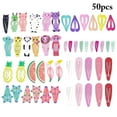 thumbnail image 2 of Clips de Cheveux en Alliage Mignon 50PCS Barrettes Accessoires de Cheveux pour les Filles Enfants, 2 of 9