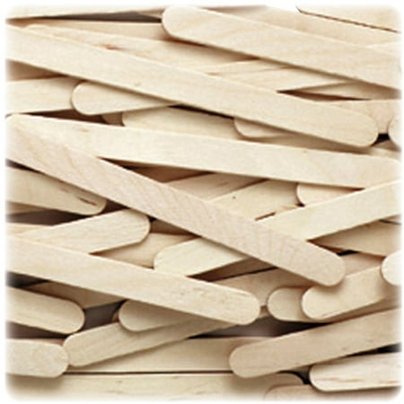 Chenille Kraft Natural Wood Craft Sticks, 4 1/2 x 3/8, Wood, Natural, 1000/Box