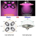 thumbnail image 5 of Rosnek LED Grow Lights for Indoor Plants, Foldable Full Spectrum Plant Light Bulb E26/E27 Lamp Holder LED Growing Lamp for Seeds,Vegetable,Flower, 5 of 10
