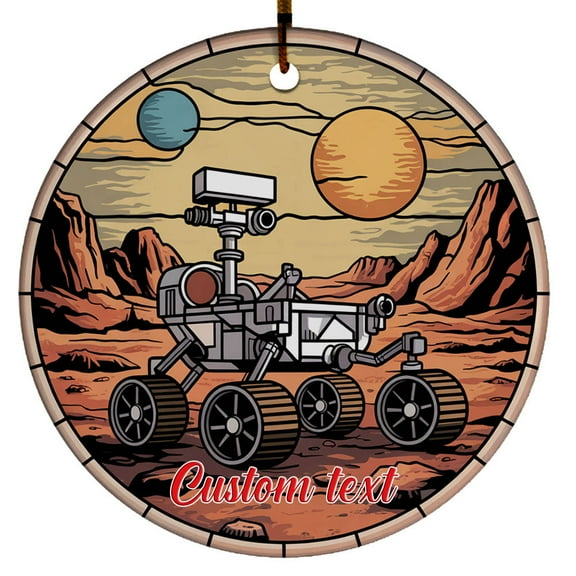 Mars Rover Ornament – Christmas 2025 Holiday Ornament for Vehicle Fans, Perfect Gift for Kids, Friends, Colleagues