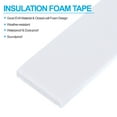 thumbnail image 3 of Uxcell 2 Roll 1"W x 1/5"T x 6.6Ft Self-Adhesive EVA Insulation Foam Tape, White, 3 of 6