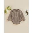 thumbnail image 2 of Bagilaanoe Newborn Baby Girl Boy Knit Rompers Sweater Long Sleeve Bodysuits 3M 6M 12M 18M 24M Infant Casual One Piece Short Jumpsuit, 2 of 8