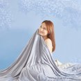 thumbnail image 6 of MH MYLUNE HOME Gray Cooling Blanket, Queen Size 79"x86"- Double-Sided, 6 of 13