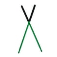 thumbnail image 4 of WRISTBIQUE Musical Training 1 Pair Green Aluminum Alloy Drum Stick, 4 of 8