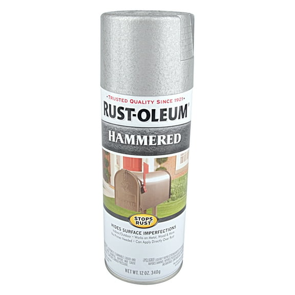 Rust Oleum Hammered Silver Spray Paint
