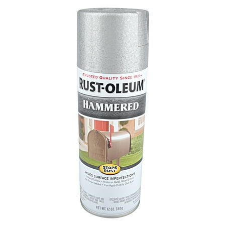 (3 Pack) Rust Oleum Hammered Silver Spray Paint