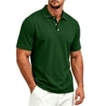 thumbnail image 2 of Polo Shirts for Men Cotton Short Sleeve T-Shirts 3 Buttons Classic Fit Casual Performance Golf Shirts, 3XL, 2 of 9