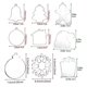 thumbnail image 3 of 10pcs Clear Acrylic Christmas Decoration Tag, 3 of 4
