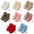 thumbnail image 6 of Cotton Knit Baby Booties First Walkers Nonslip Bottom And Adjustable Bowknot Tie Laces Detail For Infant Boys Girls, 6 of 9