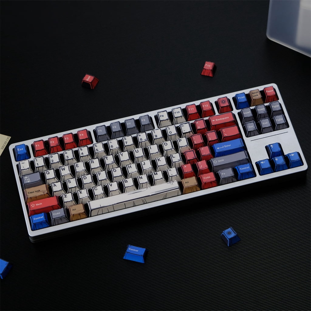 Graffiti Theme PBT Keycaps 151Keys Original Height and Heat Sublimated