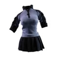 thumbnail image 2 of Conjunto de uniforme femenino, camisa, falda, ropa de entrenamiento, ropa informal de moda, accesorios de cosplay para coleccionistas a escala para Abrigo gris, 2 of 9