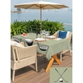 thumbnail image 6 of 52x70 Inch Outdoor Tablecloth with Umbrella Hole Zipper Rectangle Golf Ball Club Rectangular Tablecloths Outside Waterproof Sports Abstract Vintage Green Patio Table Cloth Cover for Picnic Party, 6 of 8