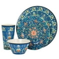 thumbnail image 2 of Gibson Home 16 Piece Tacoma Melamine Dinnerware Set in Blue, 2 of 3