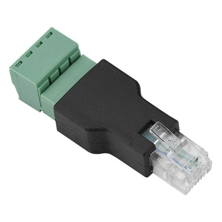 

Mgaxyff Ethernet Connector RJ11 6P4C Male to 4 Pin Screw Terminal Connector AV Screw Terminal Screw Terminal Adaptor