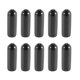thumbnail image 1 of 100pcs Rubber End Caps 4mm Id Pvc Round Tube Bolt Cap Cover Screw Thread Protectors Black-c10, 1 of 5