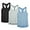 Black/Granite/Blue, variant on icyzone Workout Tank Tops for Women - Racerback Athletic Yoga Tops, Running Exercise Gym Shirts(Pack of 3)