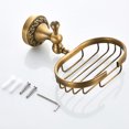 thumbnail image 5 of Jabonera de ducha TUNC de latón macizo estilo Vintage accesorios de baño, 5 of 5