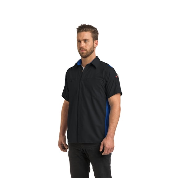 Red Kap Men's Short Sleeve Performance Plus Shop Shirt with OilBlok Technology